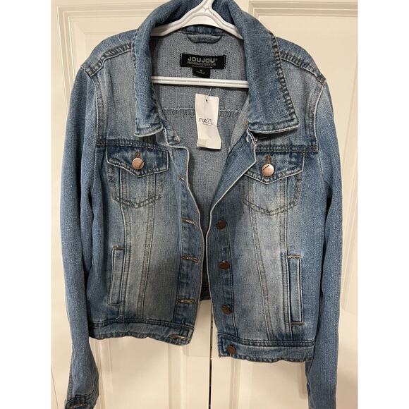 Jou Jou Premium Denim Collection Blue Jean Jacket Size Women's Small - Picture 1 of 13